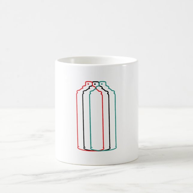 Mug Illusion de peinture de pulvérisation (Centre)