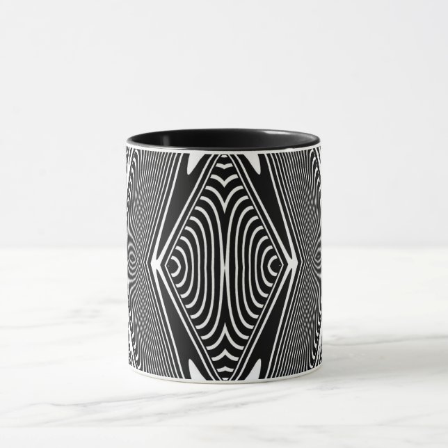 Mug Illusion d'optique 18 Design Abstrait (Centre)