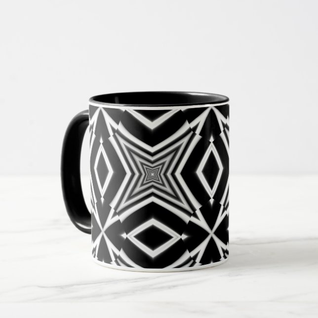 Mug Illusion d'optique 9 Design abstrait (Devant gauche)