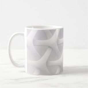 Mug Illusion d'optique blanche et grise