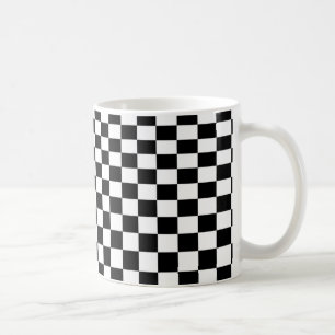 Mug Illusion d'optique Damier Noir et Blanc