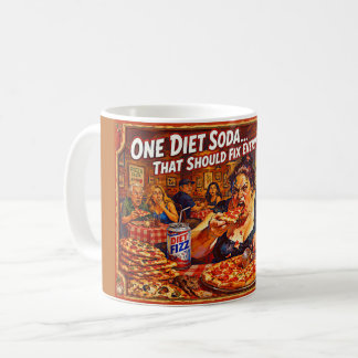 Mug « Illusions diététiques » – Un portrait d'auto-tro