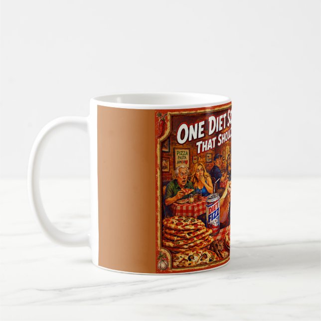 Mug « Illusions diététiques » – Un portrait d'auto-tro (Gauche)
