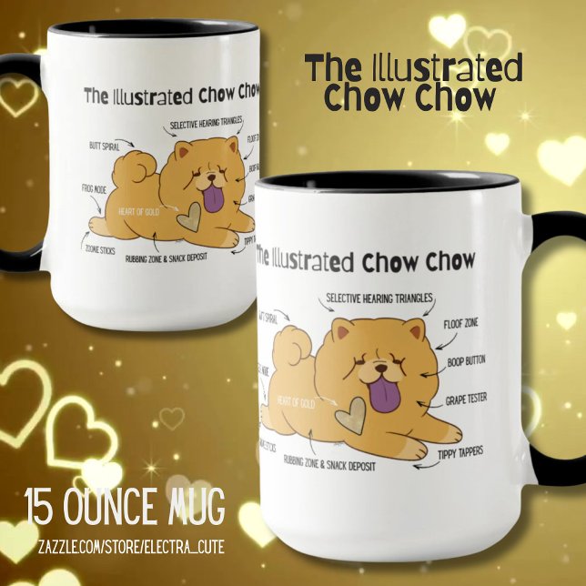MUG ILLUSTRATED CHOW  (Créateur téléchargé)