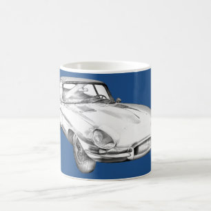 Mug Illustration 1964 antique de voiture de sport de