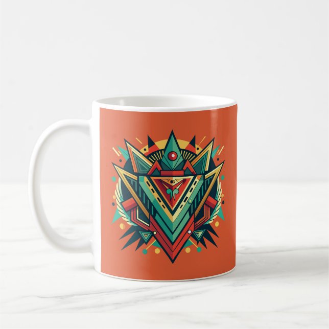 Mug Illustration abstraite avec des formes géométrique (Gauche)