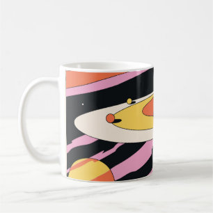 Mug Illustration Abstraite de l'espace psychédélique,