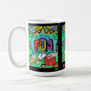 Mug Illustration amusante de l'unicité
