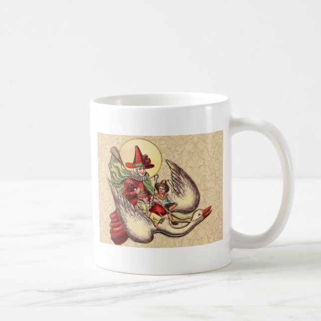 Mug Illustration Antique de l'Enfant de la Mère l'Oye (Droite)