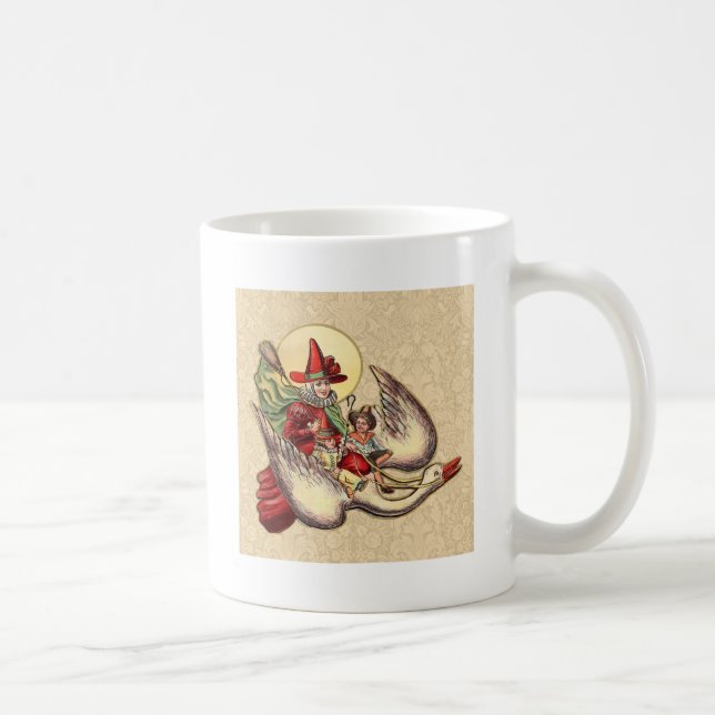Mug Illustration Antique de l'Enfant de Mère l'Oye (Droite)