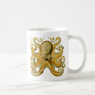 Mug Illustration antique de pieuvre monstre marin