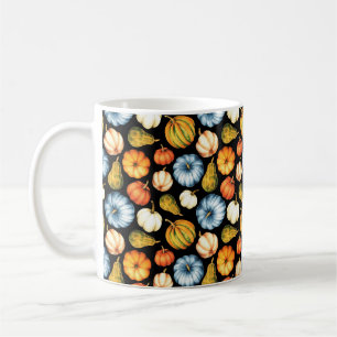 Mug Illustration aquarelle avec citrouille. Voie trans