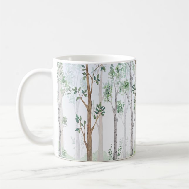 Mug Illustration aquarelle-Forêt de fées. Enfants i (Gauche)