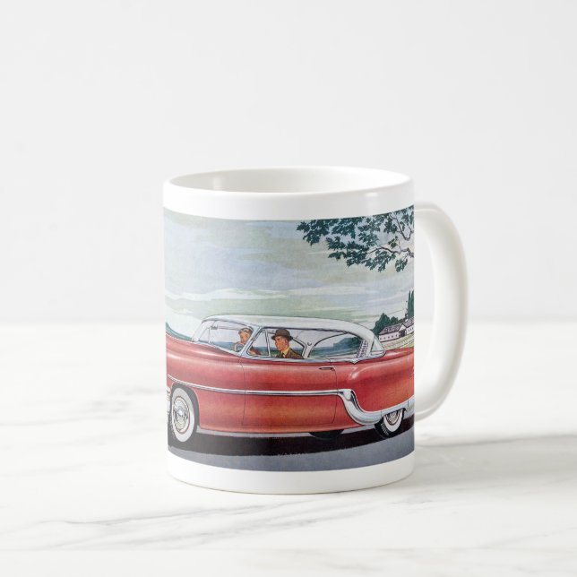 Mug ILLUSTRATION AUTOMOBILE vintage NOSTALGIE (Devant droit)