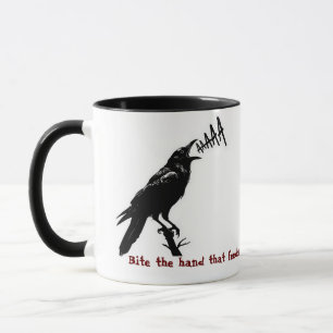 Mug Illustration Black Crow - Style gothique Art Desig