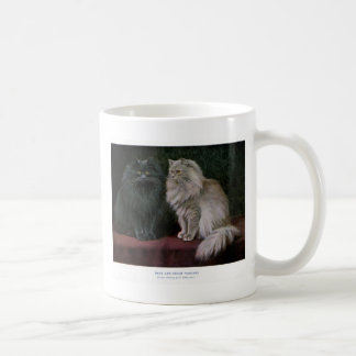 Mug Illustration bleue et crème de chat persan