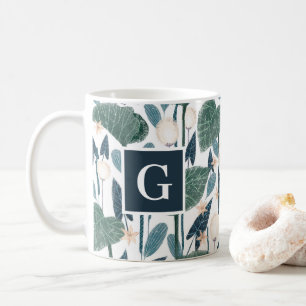 Mug Illustration botanique Plante Maman Monogramme