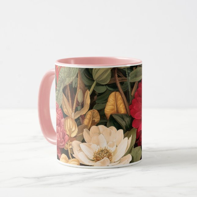 Mug Illustration botanique vintage (Devant gauche)