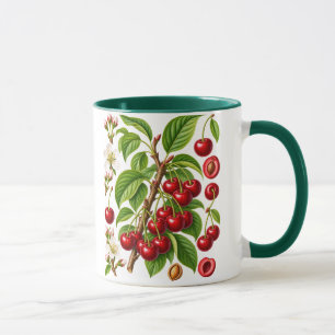 Mug Illustration botanique vintage de cerisier