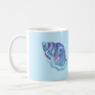 Mug Illustration colorée de coquillage de l'océan arc-