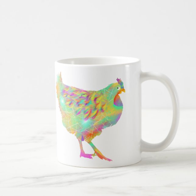 Mug Illustration colorée de poulet mignon (Droite)
