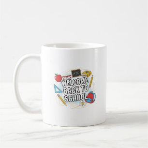Mug Illustration colorée de retour à l'école