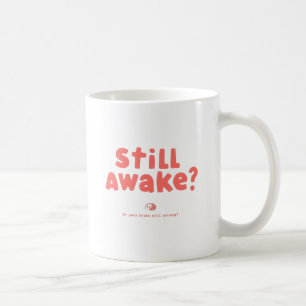 Mug Illustration corail ludique "Encore éveillé ?" Art