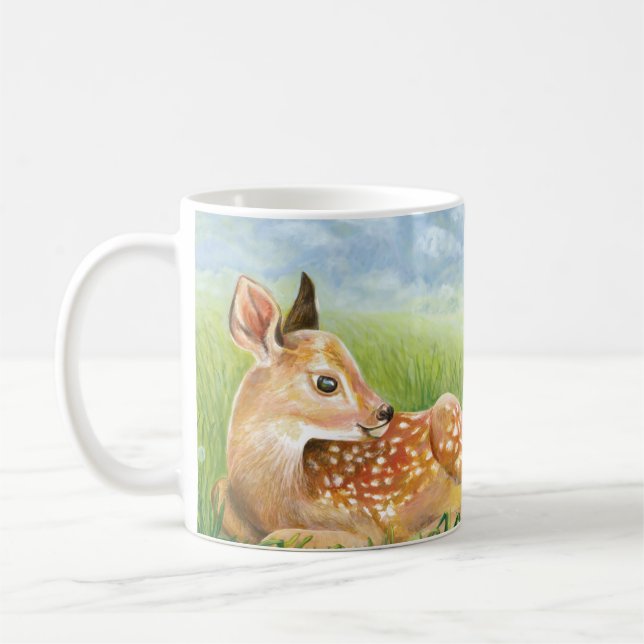 Mug Illustration creusée dans l'herbe (Gauche)