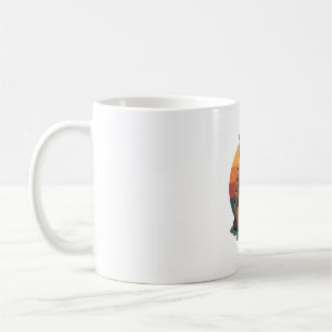 Mug Illustration d'animal rétro mignon cœur de paresse