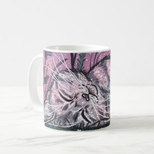 Mug Illustration d'aquarelle de chat Snooze Garden Dre