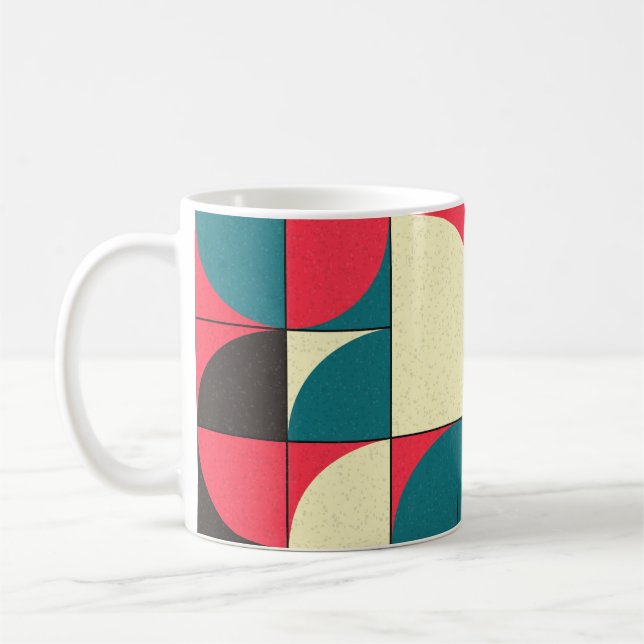 Mug Illustration d'art informatique géométrique abstra (Gauche)
