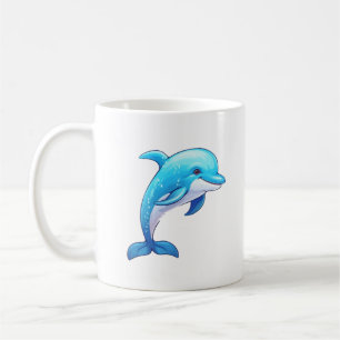 Mug Illustration dauphin de dessin