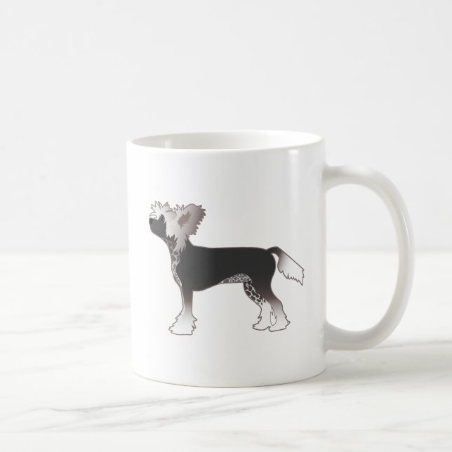Mug Illustration de base de la race chinoise Crested T (Droite)