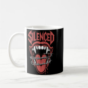 Mug Illustration de bouche de cri silencieux