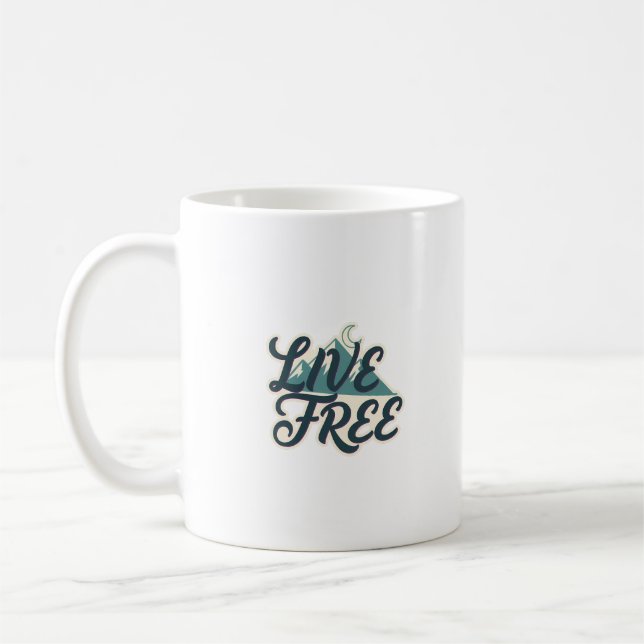 Mug Illustration de cactus en fleurs « Continuez à gra (Gauche)