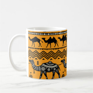 Mug Illustration De Camels Design Motif sans joint.
