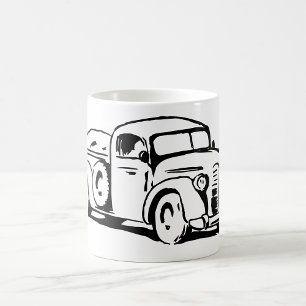 Mug Illustration de camionnette agricole vintage