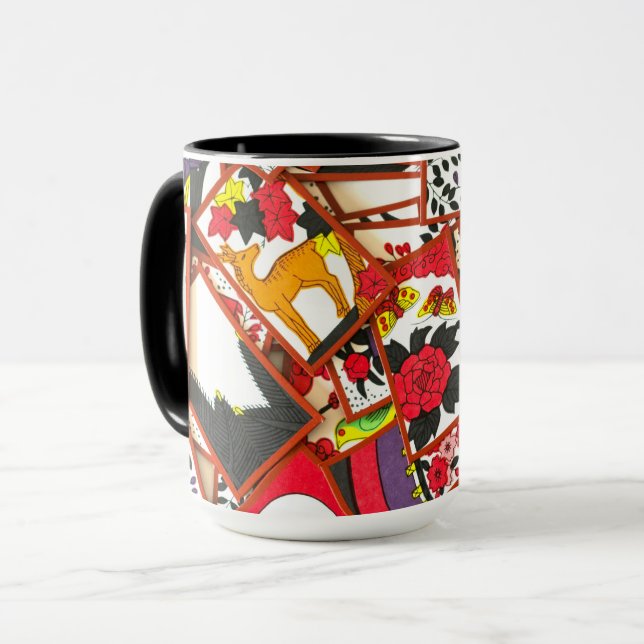 Mug Illustration de cartes japonaises (Diverses) (Devant gauche)