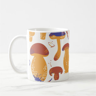Mug Illustration de champignons comestibles vintages