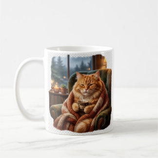 Mug Illustration de chat au café cosy