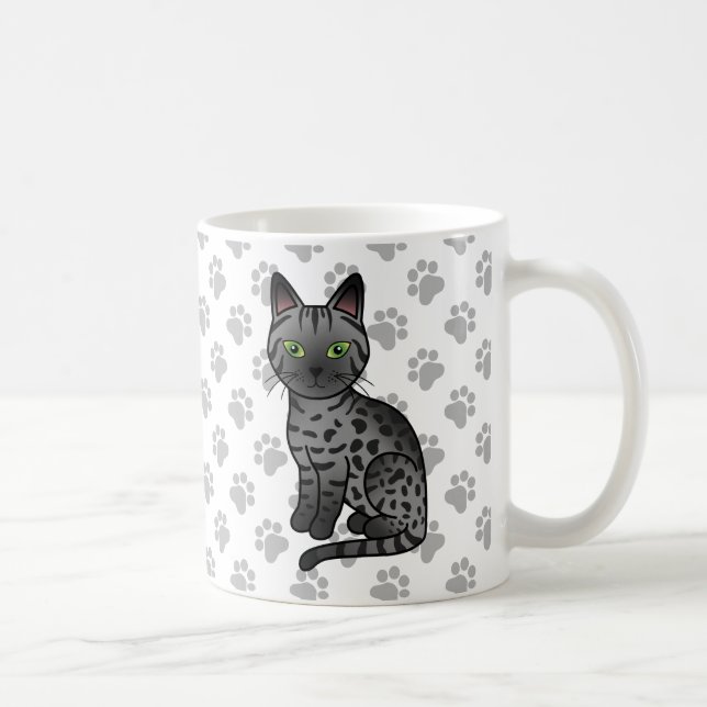 Mug Illustration de chat de dessin animé mignon Egypti (Droite)