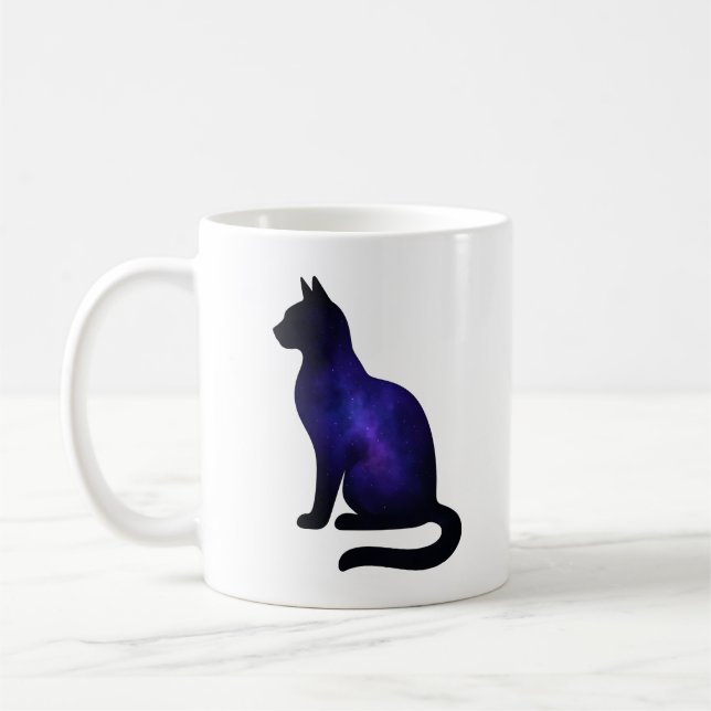 Mug Illustration de chat de galaxie | Amateur de chat  (Gauche)
