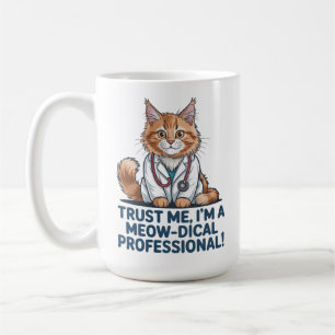 Mug Illustration de chat drôle et mignonne avec un jeu