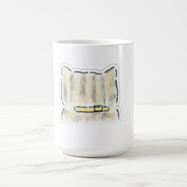 Mug Illustration de chat mignonne à l'aquarelle (Centre)