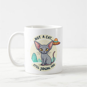 Mug Illustration de chat Sphynx OVNI sarcastique de st
