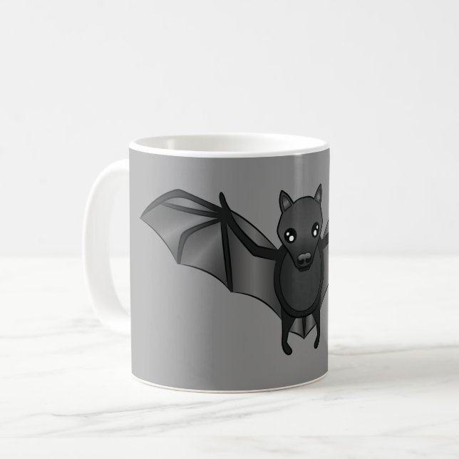 Mug Illustration de chauve-souris de dessin animé mign (Devant gauche)