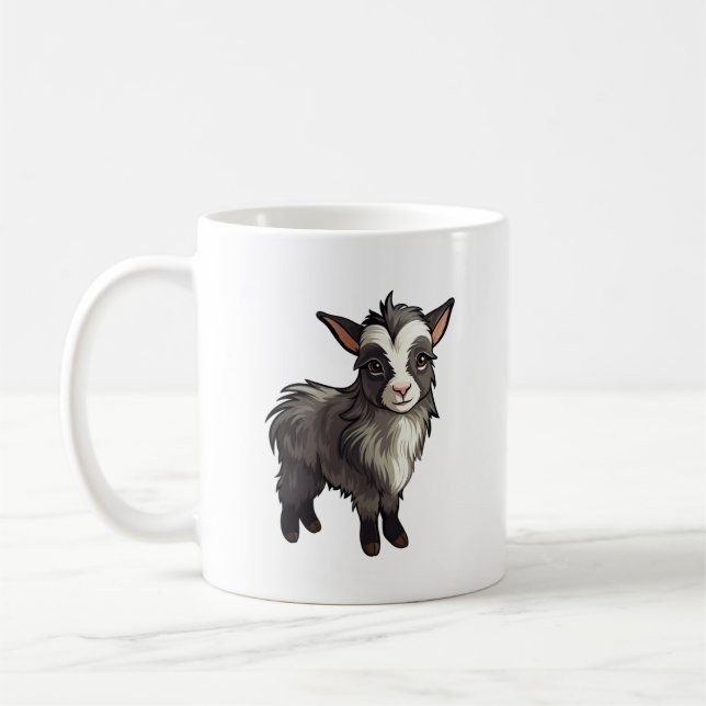 Mug Illustration de chèvre de dessin animé (Gauche)