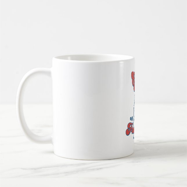 Mug Illustration de chien Café et Grenouilles (Gauche)