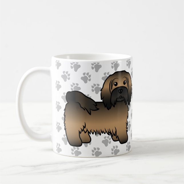 Mug Illustration de chien de dessin animé mignon Havan (Gauche)