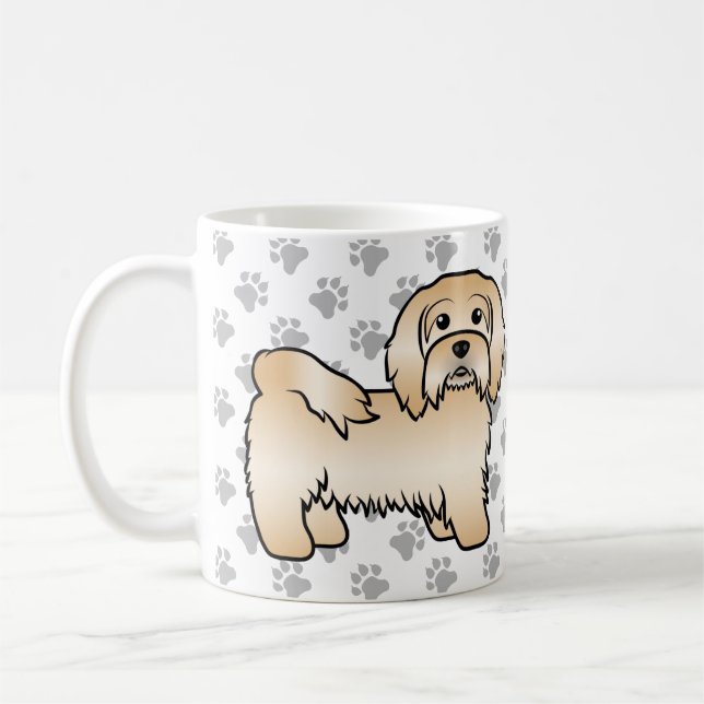 Mug Illustration de chien de dessin animé mignon Havan (Gauche)